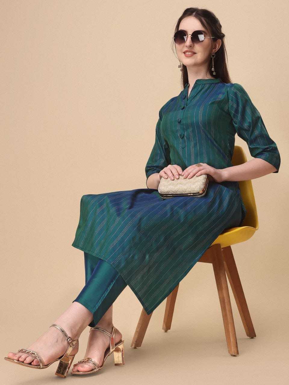 YNF ART SILK VCT 110 KURTIS WHOLESALE LONG KURTIS WITH BOTTOM  MANUFACTURER